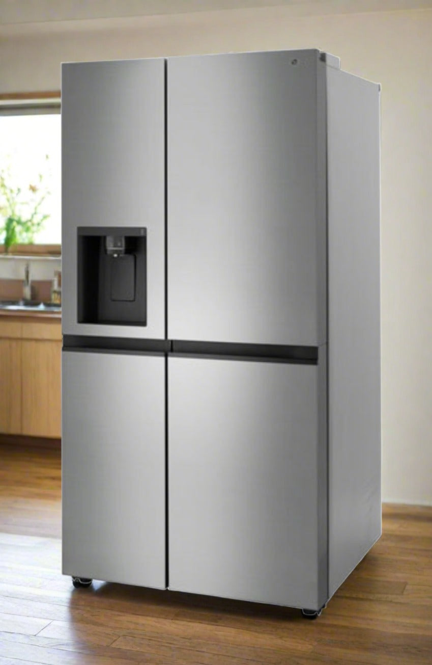 LG 36" 27.1 Cu Ft Side-By-Side Refrigerator with Water & Ice Dispenser (LRSXS2706V) -Platinum Silver